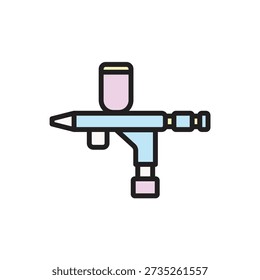 Art Studio Airbrush Icon Vector Illustration