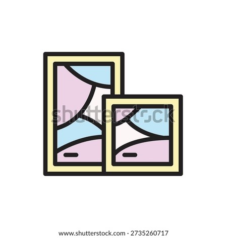 Art Studio Canvas Icon Vector Illustration