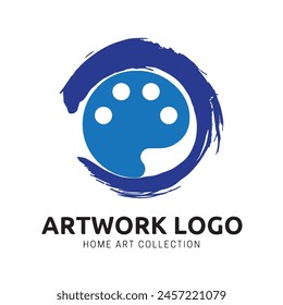 art studio logo design for club or graphic designer concept