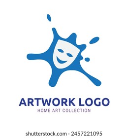 art studio logo design for club or graphic designer concept