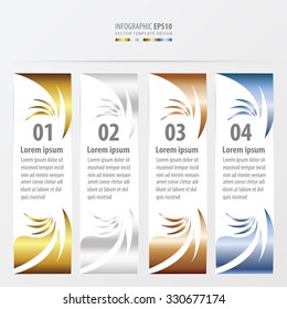 art style banner   gold, bronze, silver, blue color