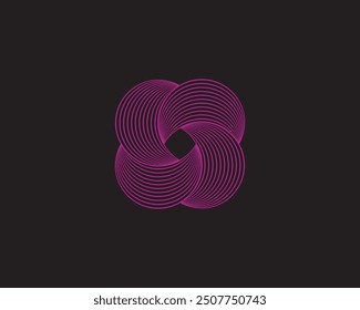 Art style logotype design for luxury company branding. Premium identity design.