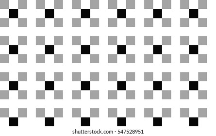 art style pattern ,white and black  vector  background with squares