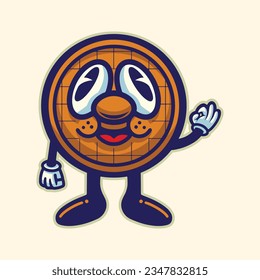 art style vector pancakes character