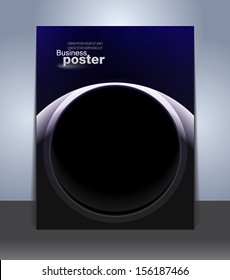 Art stylish presentation poster. Design layout template. 