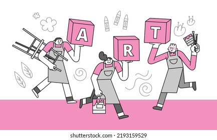 Art Subject Hand Drawn Character Illustration