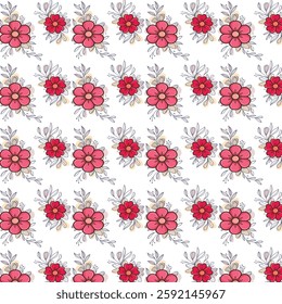art summer floral design pattern