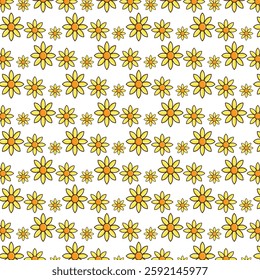 art summer floral design pattern