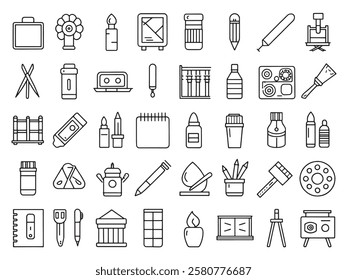 Art Supplies Icon Inspire Creativity Every Day