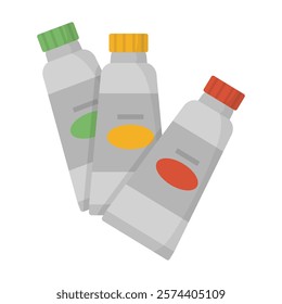 Art Supplies Vector Illustration - Water Color