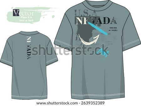 art T, Urban typography hipster street art, Tees, NEVADA urban graffity design, graphic tees art, graffiti slogan print, Grunge quote typography. typography street art, t shirt graphics.eps8