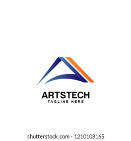 art technology logo template
