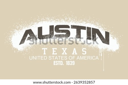 Art Tee, taxas massachusetts text graffiti, typography college varsity austin state slogan print. typography varsity college american slogan print spray effect, t shirt graphics graffity print.eps8
