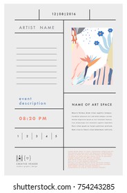 ART template for covers, flyers, banners, posters and placards