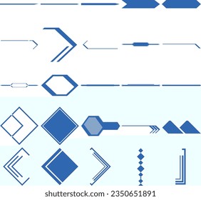 art template design shape elements