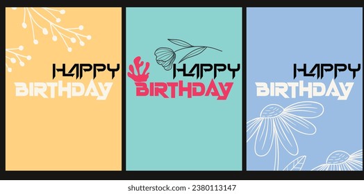  art templates with abstract and floral elements. For poster, greeting and business card, invitation, flyer, banner, brochure, advertising, events and page cover.