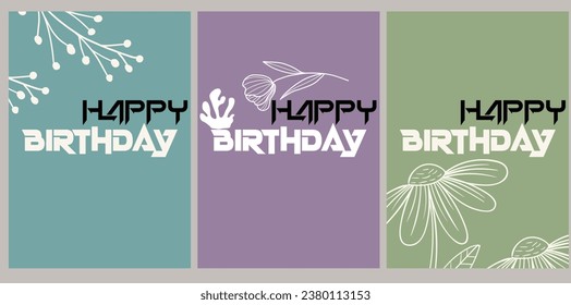  art templates with abstract and floral elements. For poster, greeting and business card, invitation, flyer, banner, brochure, advertising, events and page cover.