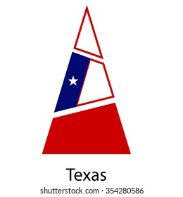 Art Texas Flag Christmas Tree