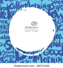 art texture with positive words for your message