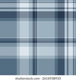 Art texture seamless pattern, service check tartan vector. Detailed textile fabric background plaid in cyan and pastel colors palette.