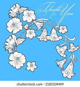 Página de coloreo de la terapia artística. Imagen lineal de flores. Las imágenes son perfectas para crear tarjetas, etiquetas, fondos de pantalla y otros proyectos.