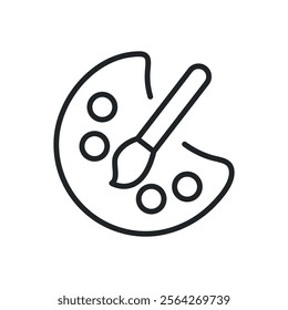 Art thin line icons. Perfect pixel on transparent background