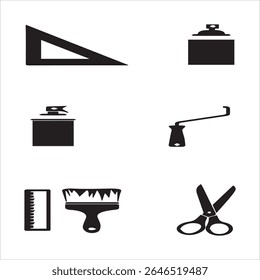 art tool icons collection painting equipment drawing tool 