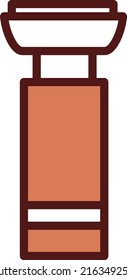 Herramienta de arte, ilustración, vector sobre un fondo blanco.
