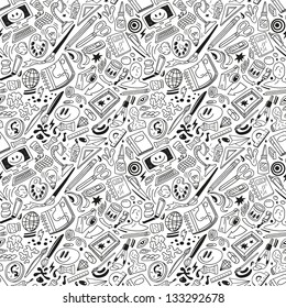 art tools - seamless vector background