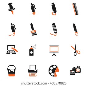 art tools web icons for user interface design