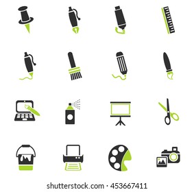 art tools web icons for user interface design