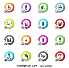 Art tools web icons for user interface design