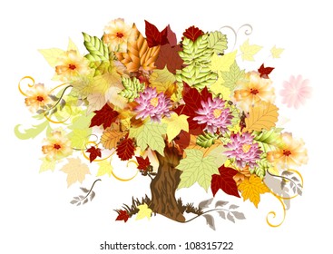 Art tree background