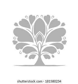 Art tree beautiful for your design