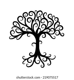 Art tree beautiful for your design