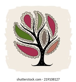 Art tree beautiful for your design