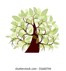 Art tree beautiful for your design