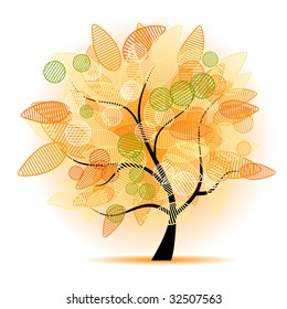 Art tree beautiful for your design