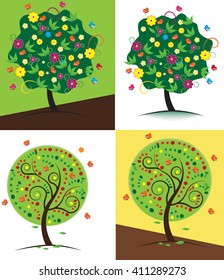 Art tree beautiful for your design
