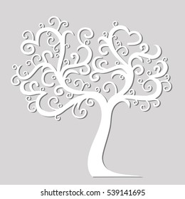  Art tree beautiful for your design. Vector ornament.