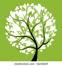 Art tree beautiful for your design