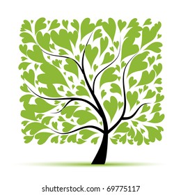 Art tree beautiful for your design