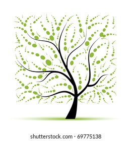 Art tree beautiful for your design
