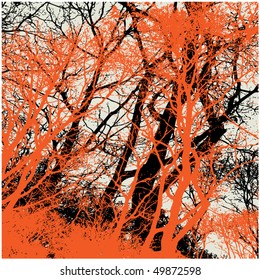 art tree vector background