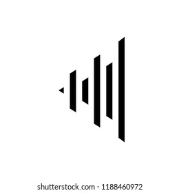 art of triangle logo vector