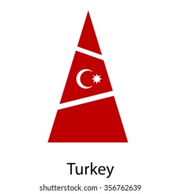 Art Turkey flag christmas tree