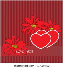 fondo vectorial de corazones de papel