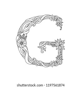 art typography with nature
