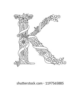 art typography with nature