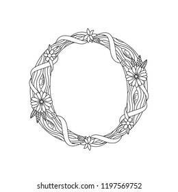 art typography with nature